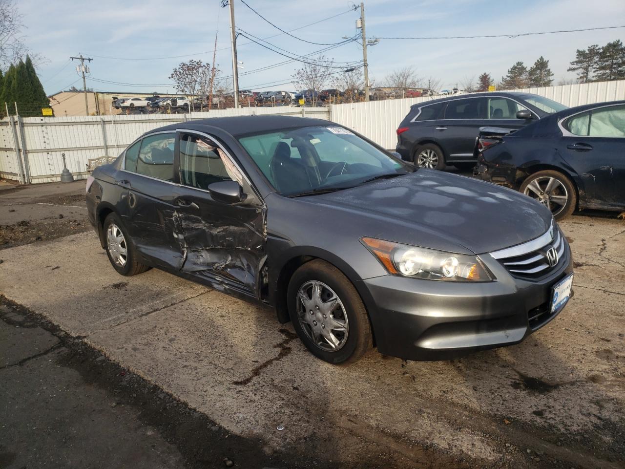 2012 Honda Accord VIN 1HGCP2F38CA244193 Copart auction photo, side damage thumbnail 4