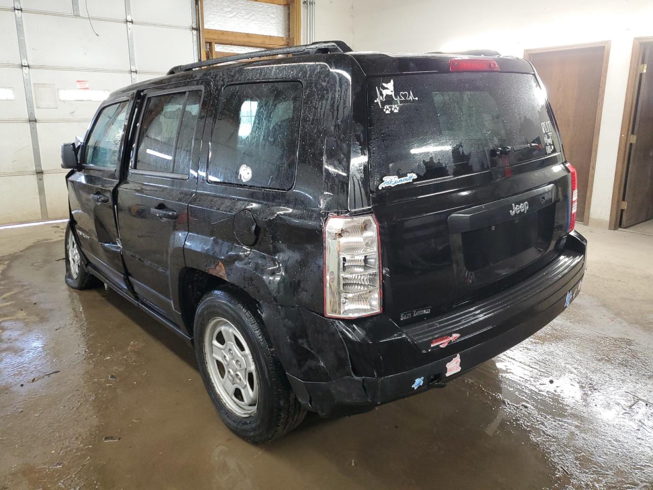 2014 Jeep Liberty (Patriot) VIN 1C4NJPBA2ED535168 Copart auction photo, front end / side damage thumbnail 2