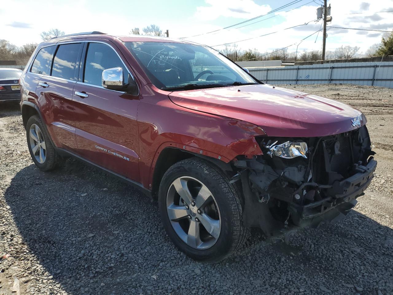 2014 Jeep Grand Cherokee VIN 1C4RJFBG8EC184837 Copart auction photo, front end damage thumbnail 4
