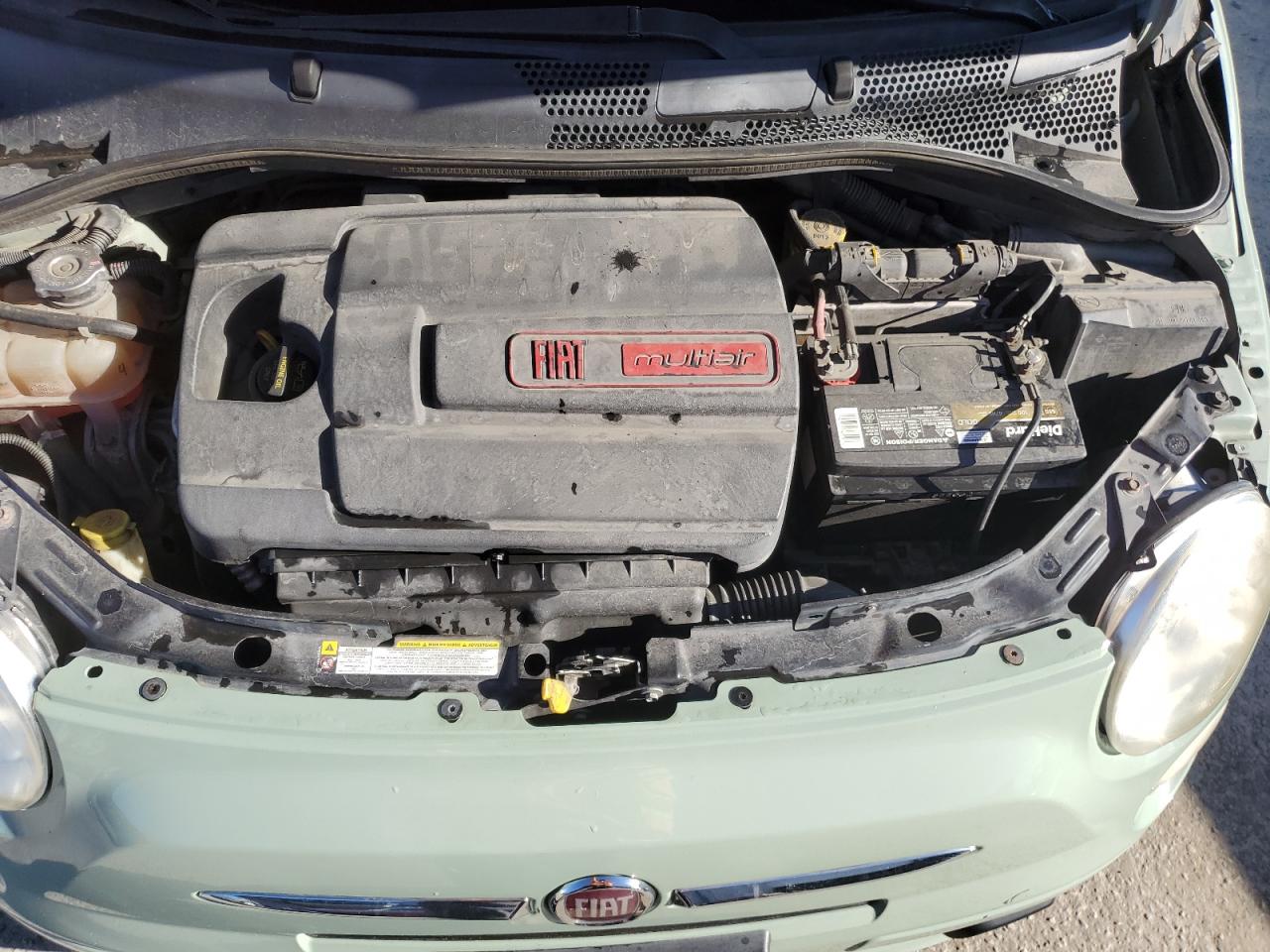 2012 Fiat 500 VIN 3C3CFFAR7CT164773 Copart auction photo, side damage thumbnail 11