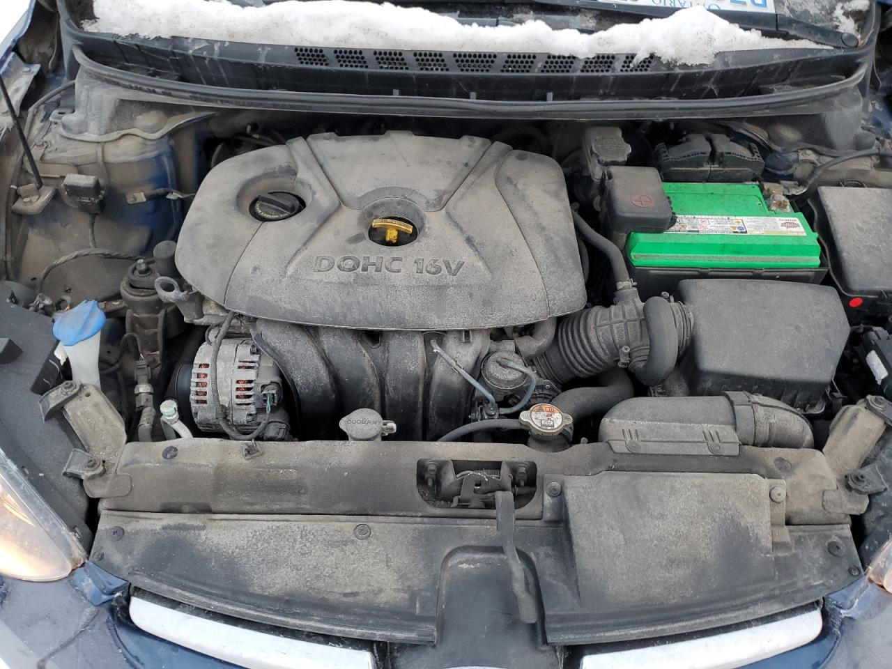 2016 Hyundai Elantra VIN 5NPDH4AEXGH732001 Copart auction photo, side / rear end damage thumbnail 11