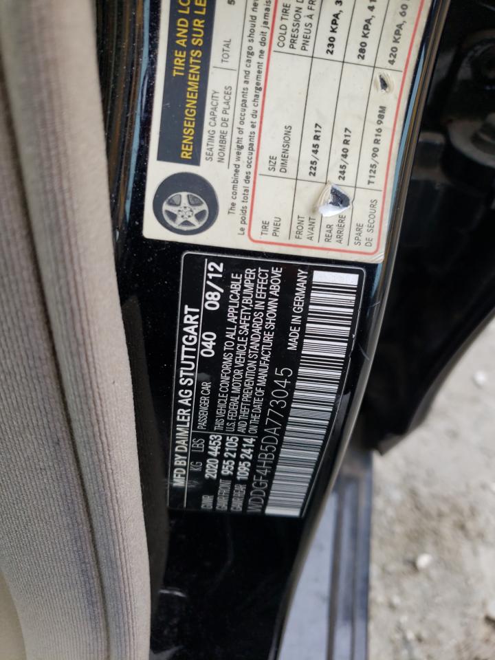 2013 Mercedes-Benz C-klasse VIN WDDGF4HB5DA773045 Copart auction photo, front end / minor dent/scratches damage thumbnail 13