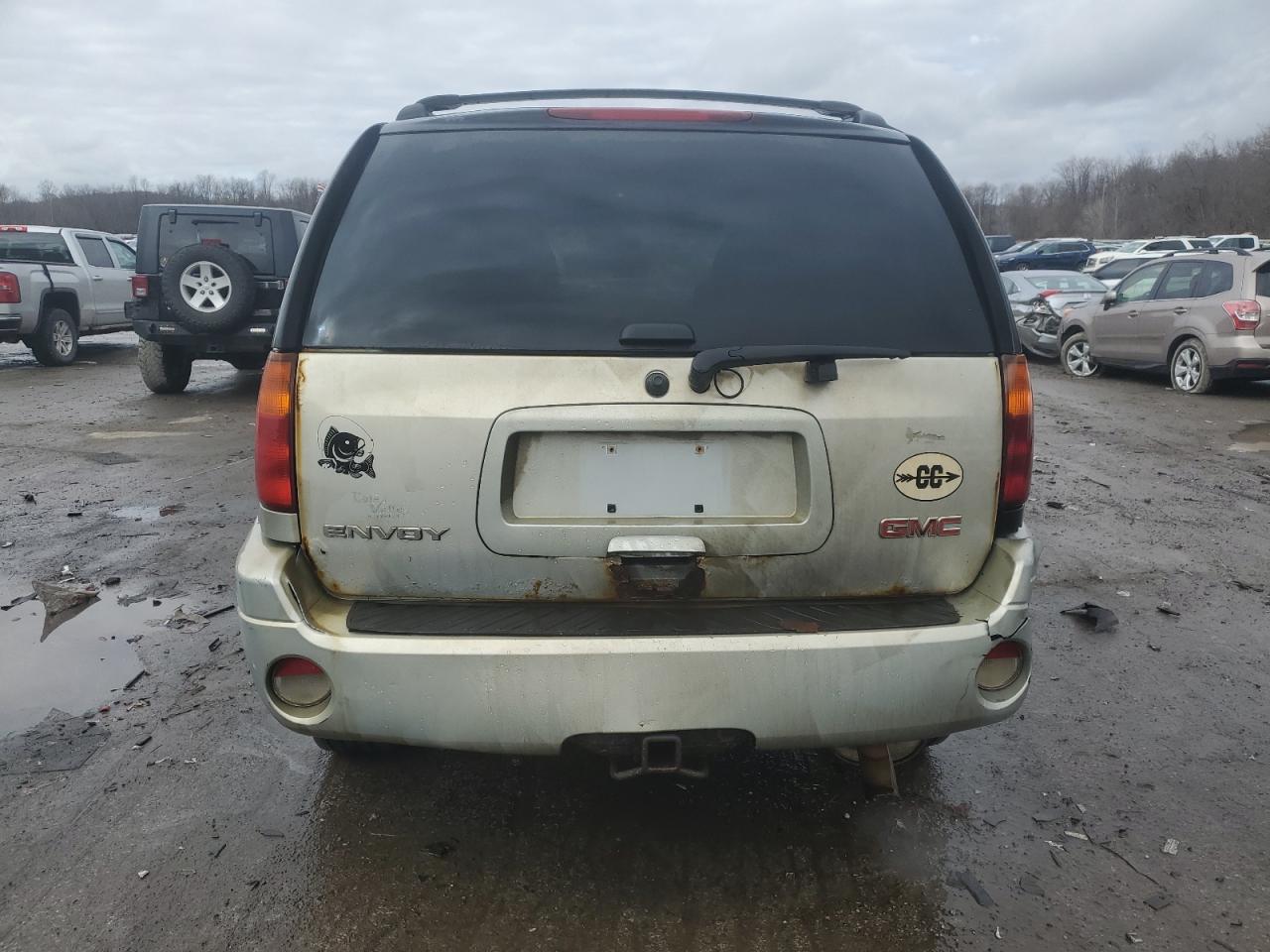 2008 GMC Envoy VIN 1GKDT13S882138918 Copart auction photo, front end / side damage thumbnail 6