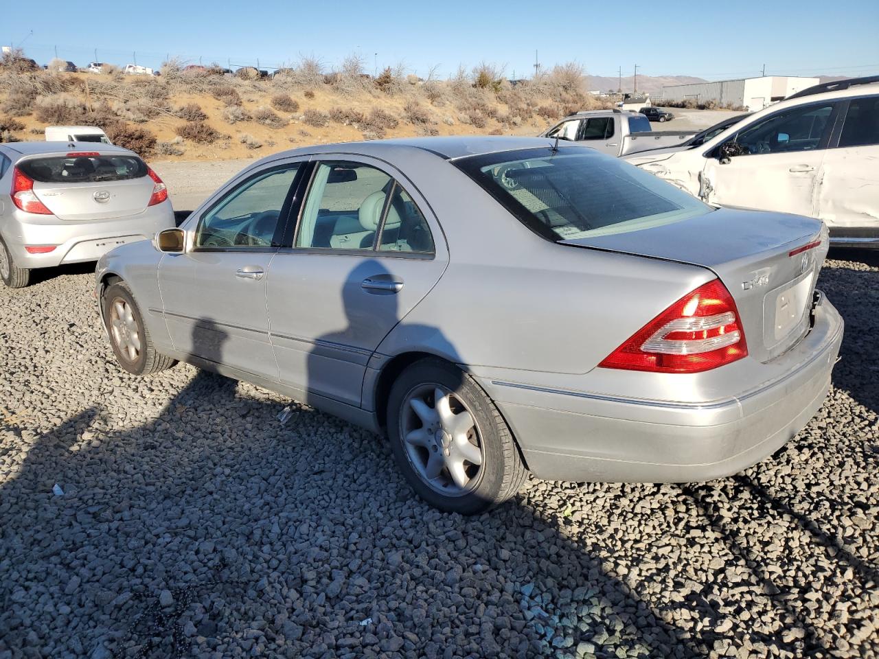 2003 Mercedes-Benz C-klasse VIN WDBRF61J13F368316 Copart auction photo, rear end damage thumbnail 2