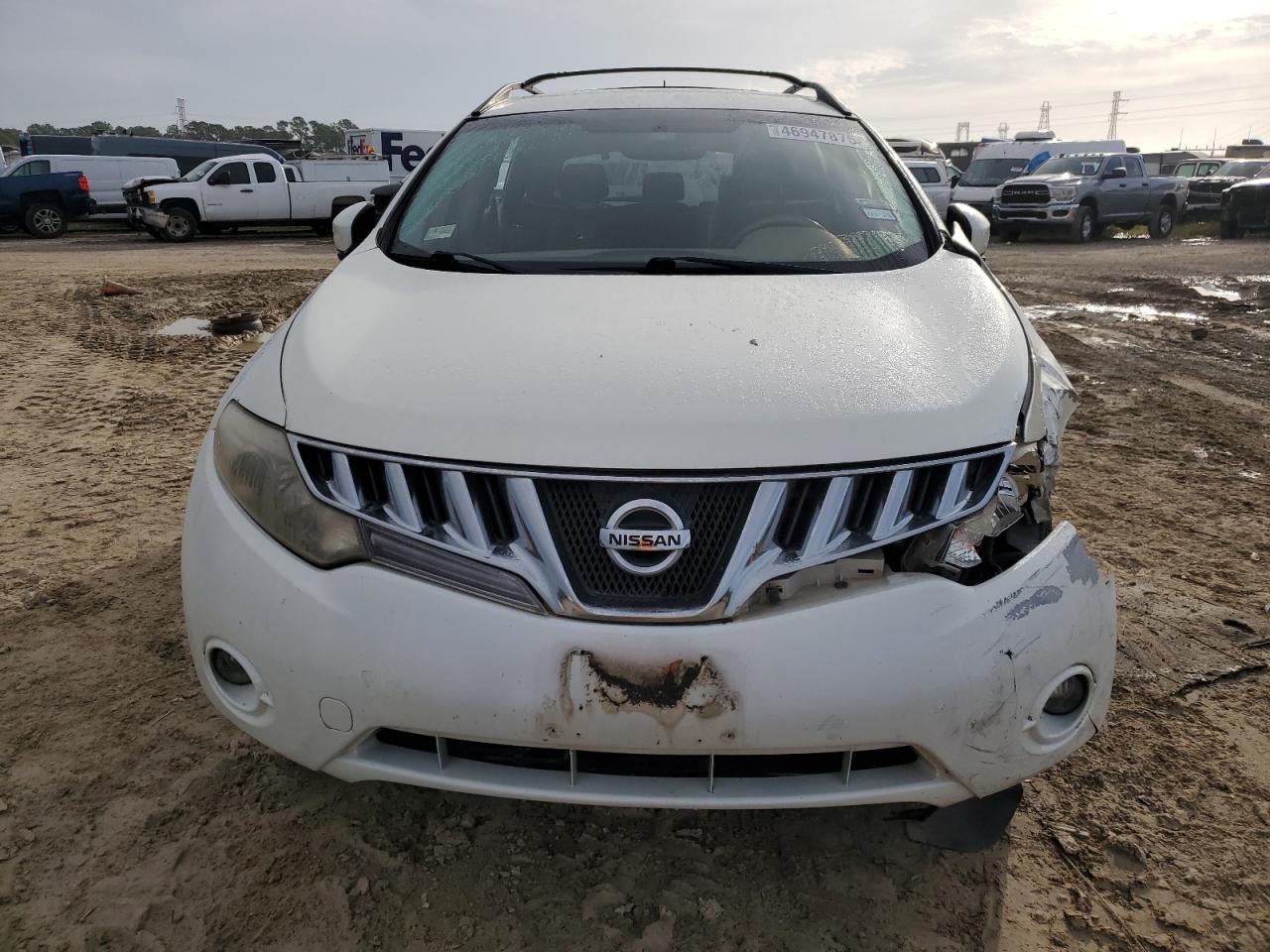 2009 Nissan Murano VIN JN8AZ18UX9W023971 Copart auction photo, front end / side damage thumbnail 5