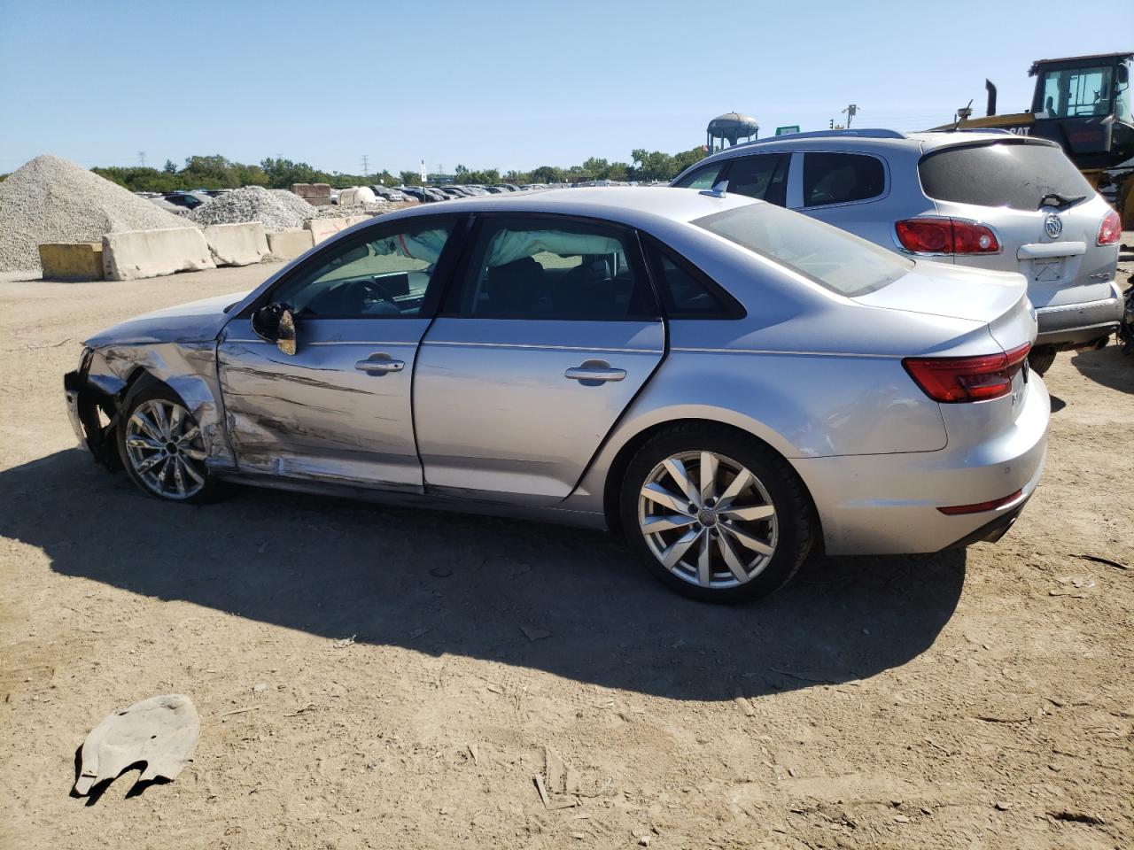 2017 Audi A4 VIN WAUANAF49HN001293 Copart auction photo, front end / side damage thumbnail 2