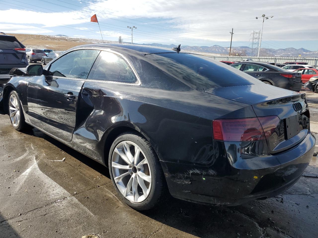 2013 Audi A5 VIN WAULFAFR8DA007069 Copart auction photo, front end / side damage thumbnail 2