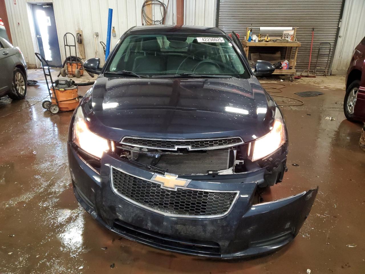 2014 Chevrolet Cruze VIN 1G1PE5SB2E7390490 Copart auction photo, side / front end damage thumbnail 5