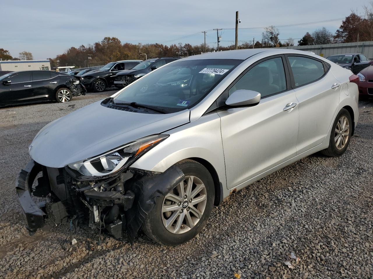 2015 Hyundai Elantra VIN 5NPDH4AE3FH626181
