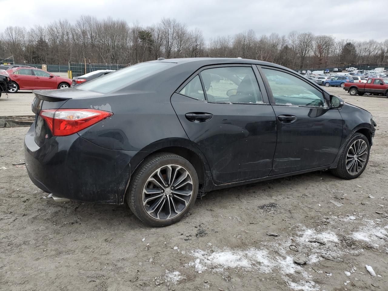 2015 Toyota Corolla VIN 2T1BURHE9FC285474 Copart auction photo, front end / side damage thumbnail 3