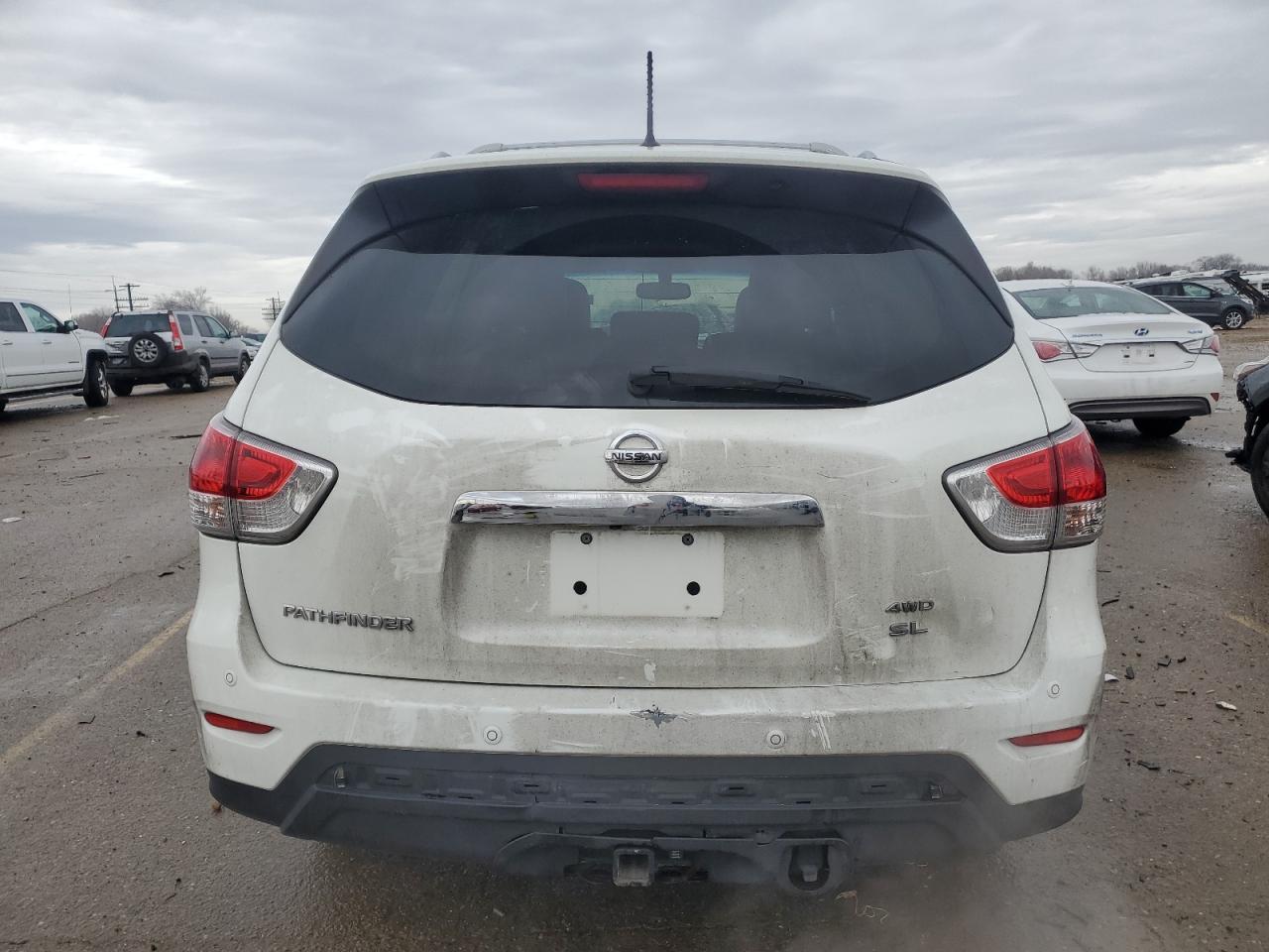 2016 Nissan Pathfinder VIN 5N1AR2MMXGC654303 Copart auction photo, front end / undercarriage damage thumbnail 6