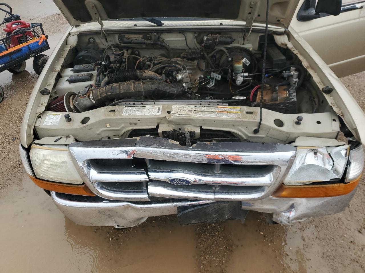 2000 Ford Ranger VIN 1FTYR14V8YPB31877 Copart auction photo, all over / front end damage thumbnail 11