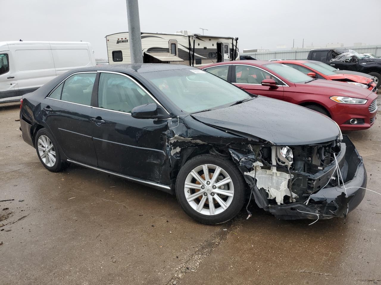 2013 Toyota Camry VIN 4T4BF1FK0DR305407 Copart auction photo, front end / undercarriage damage thumbnail 4