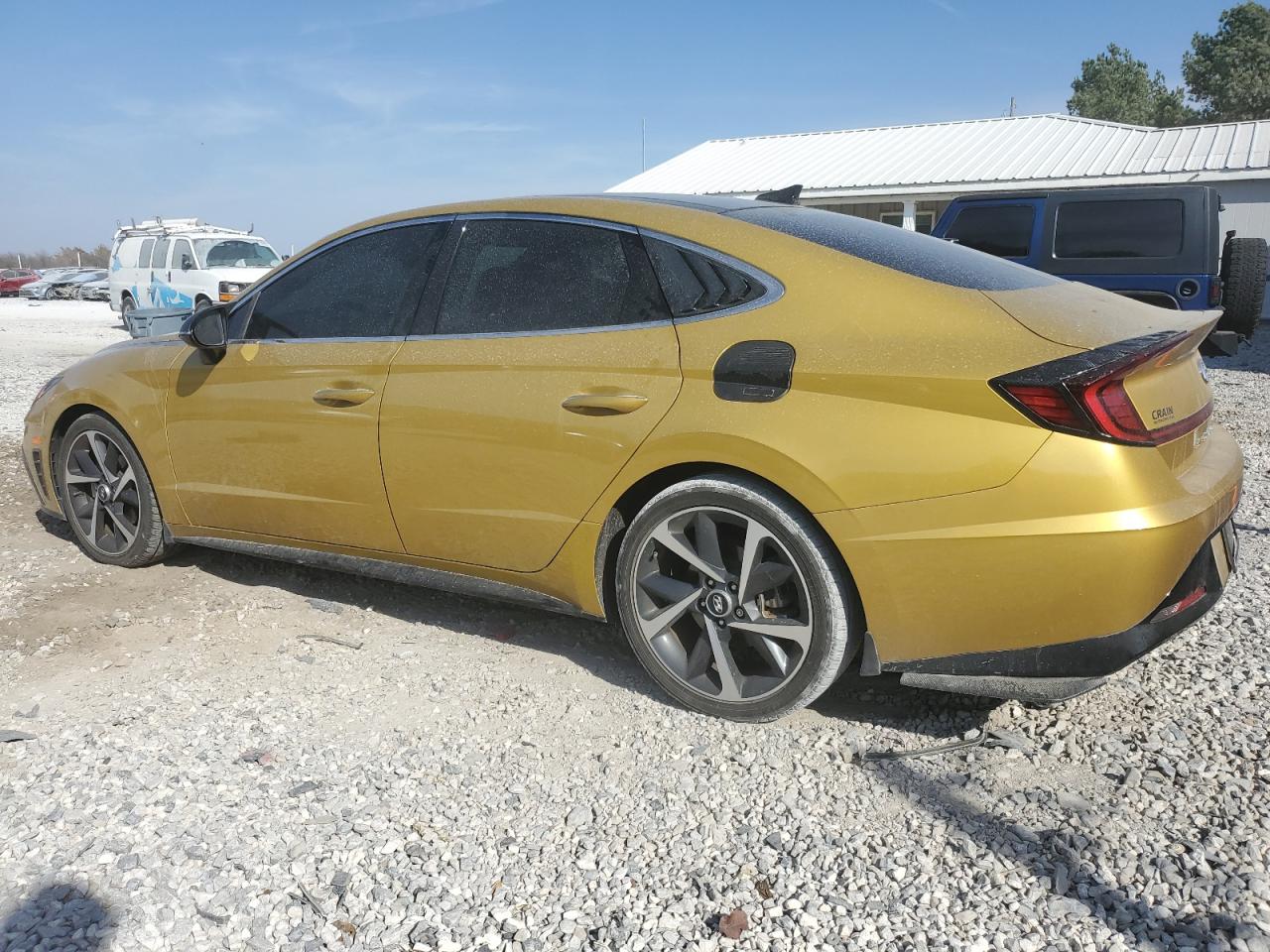 2021 Hyundai Sonata VIN 5NPEJ4J28MH132006 Copart auction photo, front end damage thumbnail 2