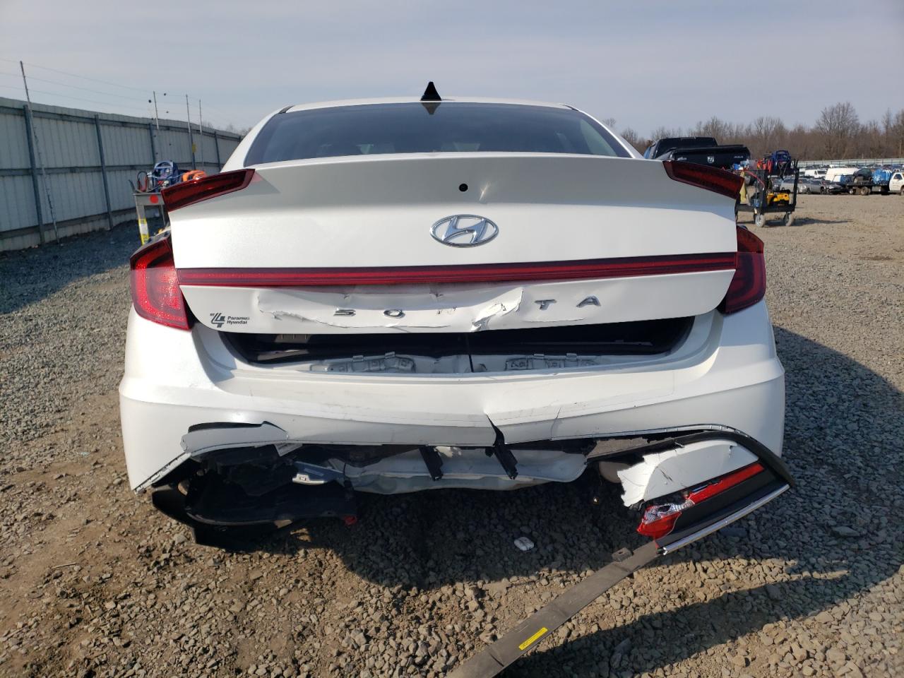 2022 Hyundai Sonata VIN 5NPEG4JA0NH143654 Copart auction photo, rear end damage thumbnail 6