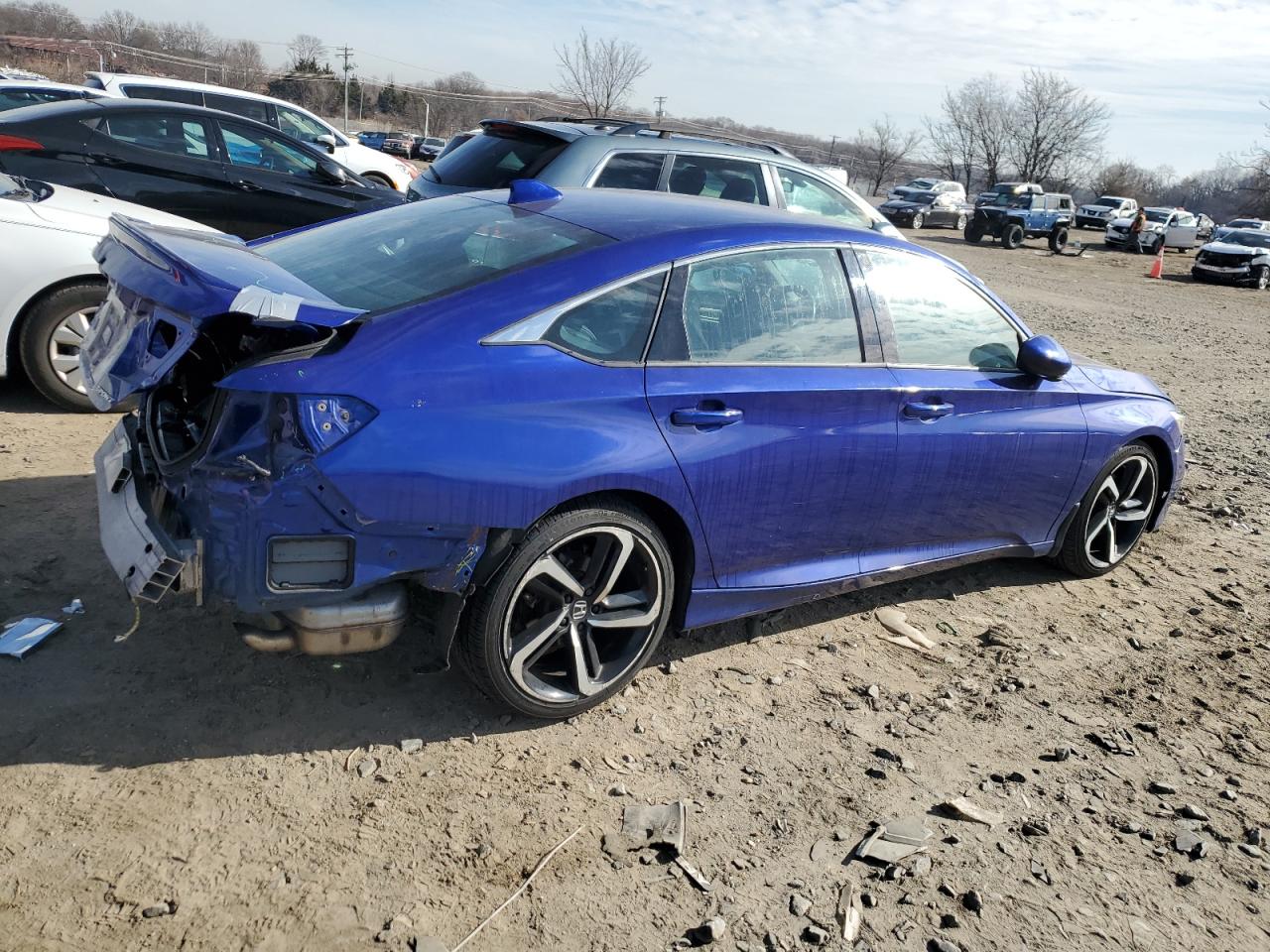2020 Honda Accord VIN 1HGCV1F31LA069088 Copart auction photo, rear end damage thumbnail 3