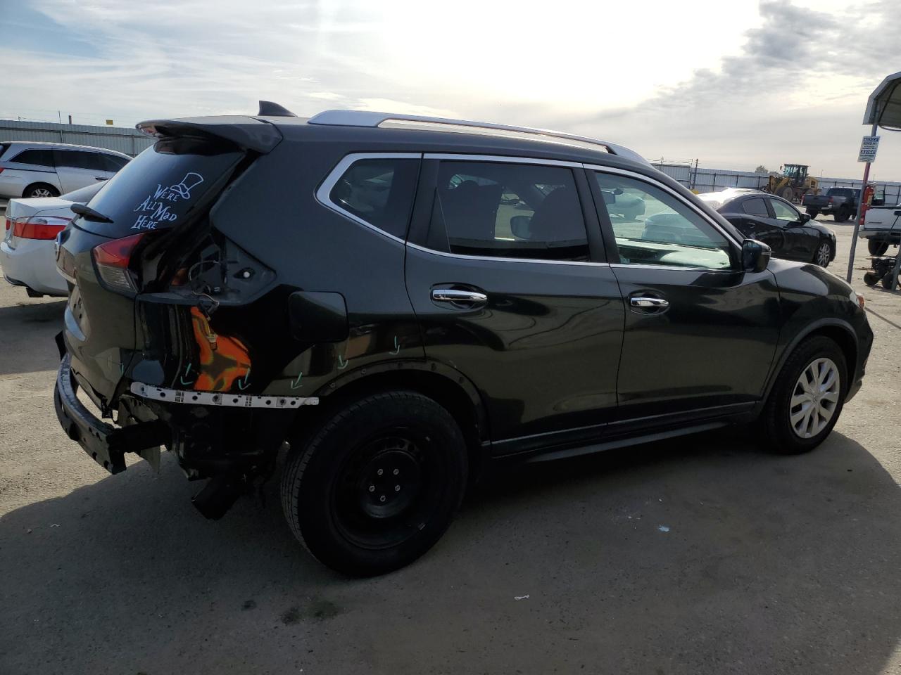 2017 Nissan Rogue VIN KNMAT2MTXHP505283 Copart auction photo, rear end damage thumbnail 3