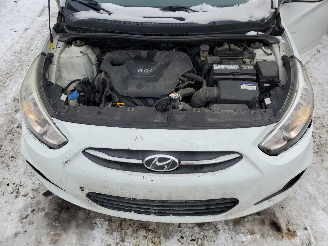 2016 Hyundai Accent VIN KMHCT4AE0GU082574 Copart auction photo, all over damage thumbnail 11
