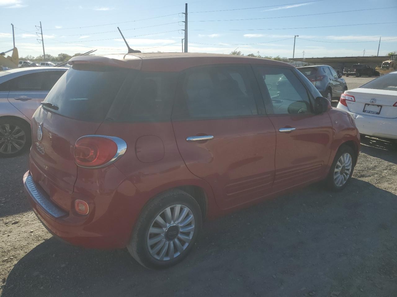 2014 Fiat 500 VIN ZFBCFABH2EZ028182 Copart auction photo, side damage thumbnail 3
