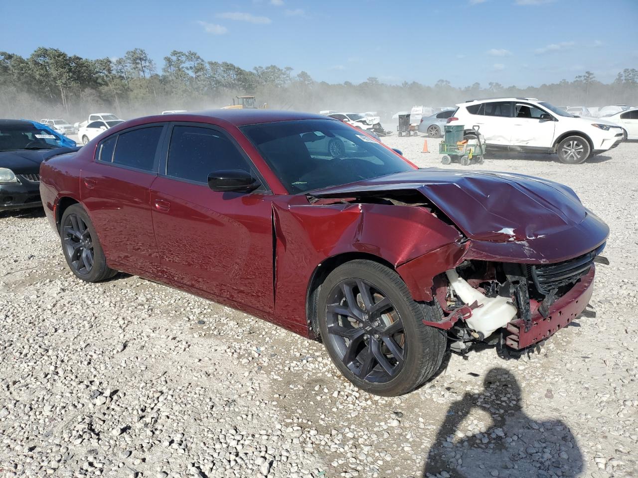 2020 Dodge Charger VIN 2C3CDXBGXLH101961 Copart auction photo, front end damage thumbnail 4