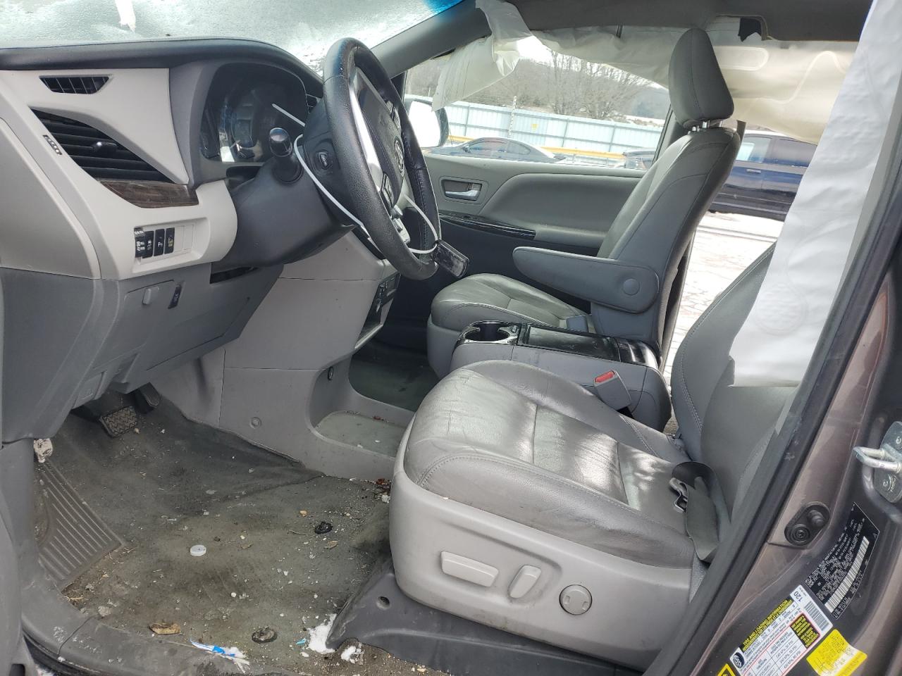 2015 Toyota Sienna VIN 5TDYK3DC1FS542250 Copart auction photo, all over damage thumbnail 7
