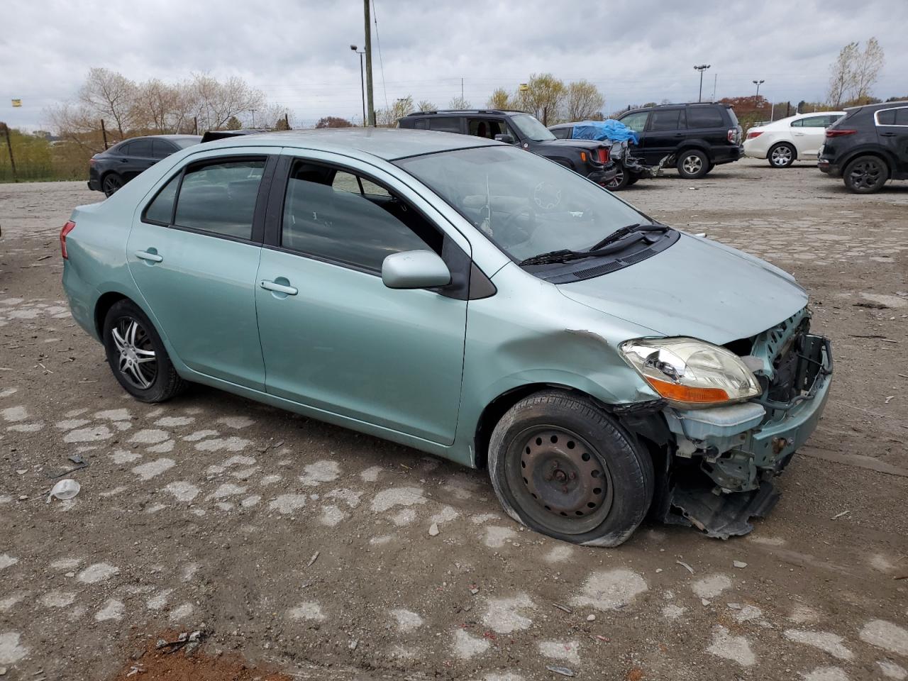 2007 Toyota Yaris VIN JTDBT923571054460 Copart auction photo, front end / rear end damage thumbnail 4