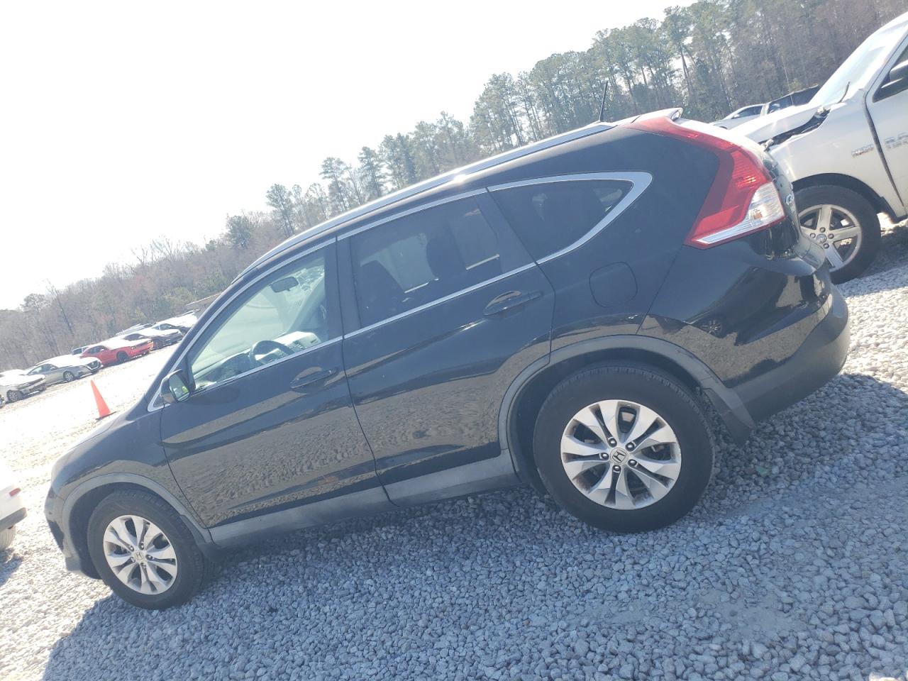 2014 Honda CR-V VIN 2HKRM3H74EH551198 Copart auction photo, side / minor dent/scratches damage thumbnail 2