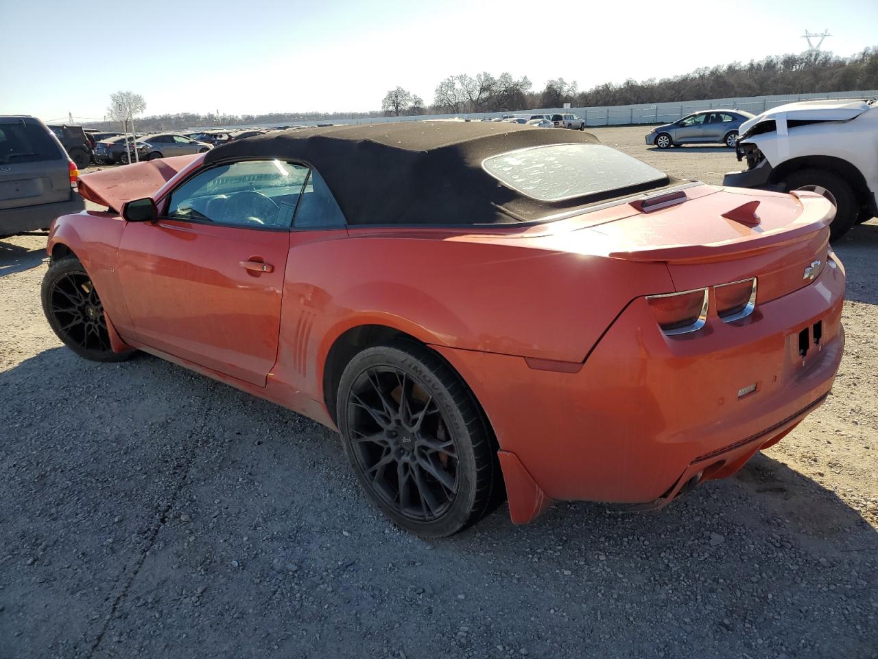 2011 Chevrolet Camaro VIN 2G1FK3DJ3B9166068 Copart auction photo, front end / side damage thumbnail 2