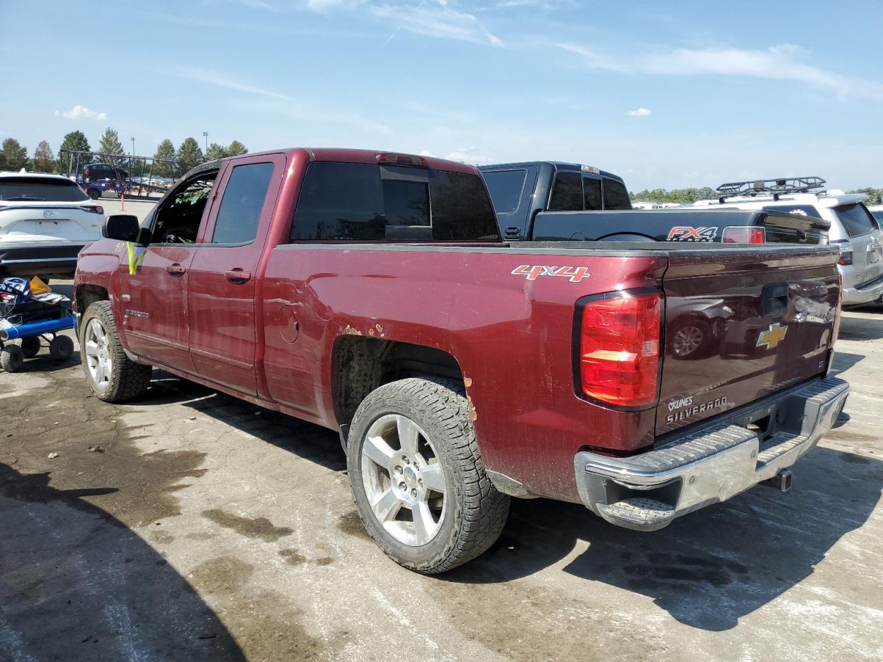 2015 Chevrolet Silverado VIN 1GCVKREC2FZ301493 Copart auction photo, burn - interior damage thumbnail 2