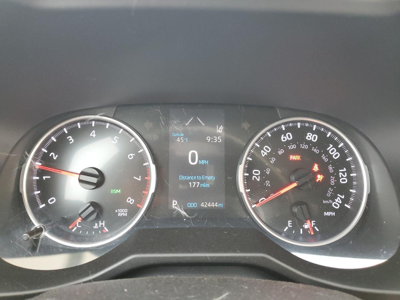 2020 Toyota RAV 4 VIN 2T3P1RFV5LC073529 Copart auction photo, front end damage thumbnail 9