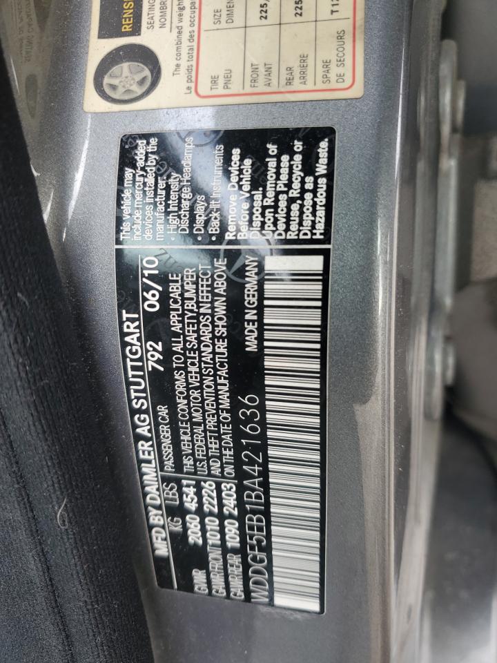 2011 Mercedes-Benz C-klasse VIN WDDGF5EB1BA421636 Copart auction photo, rear end / minor dent/scratches damage thumbnail 12