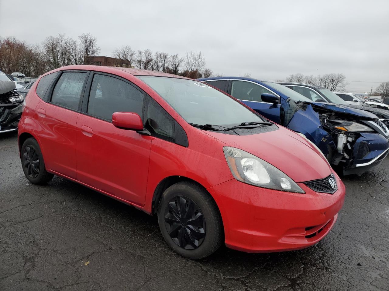 2013 Honda Fit VIN JHMGE8G37DC046605 Copart auction photo, rear end damage thumbnail 4