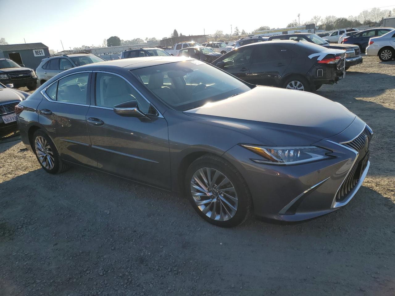 2019 Lexus ES VIN 58ABZ1B11KU042185 Copart auction photo, side damage thumbnail 4