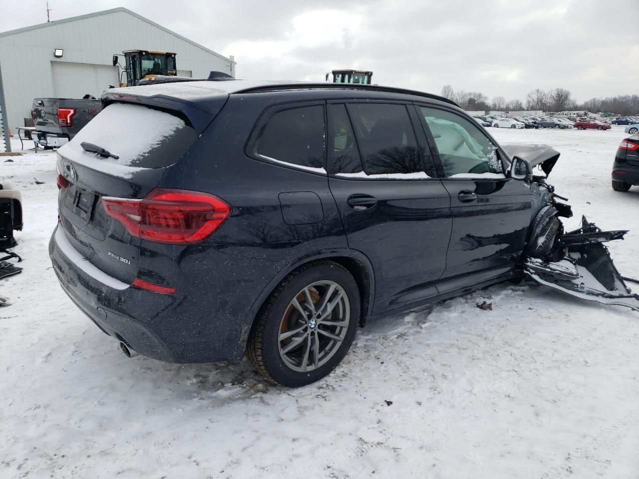 2020 BMW X3 VIN 5UXTY5C00L9B77373 Copart auction photo, front end / mechanical damage thumbnail 3