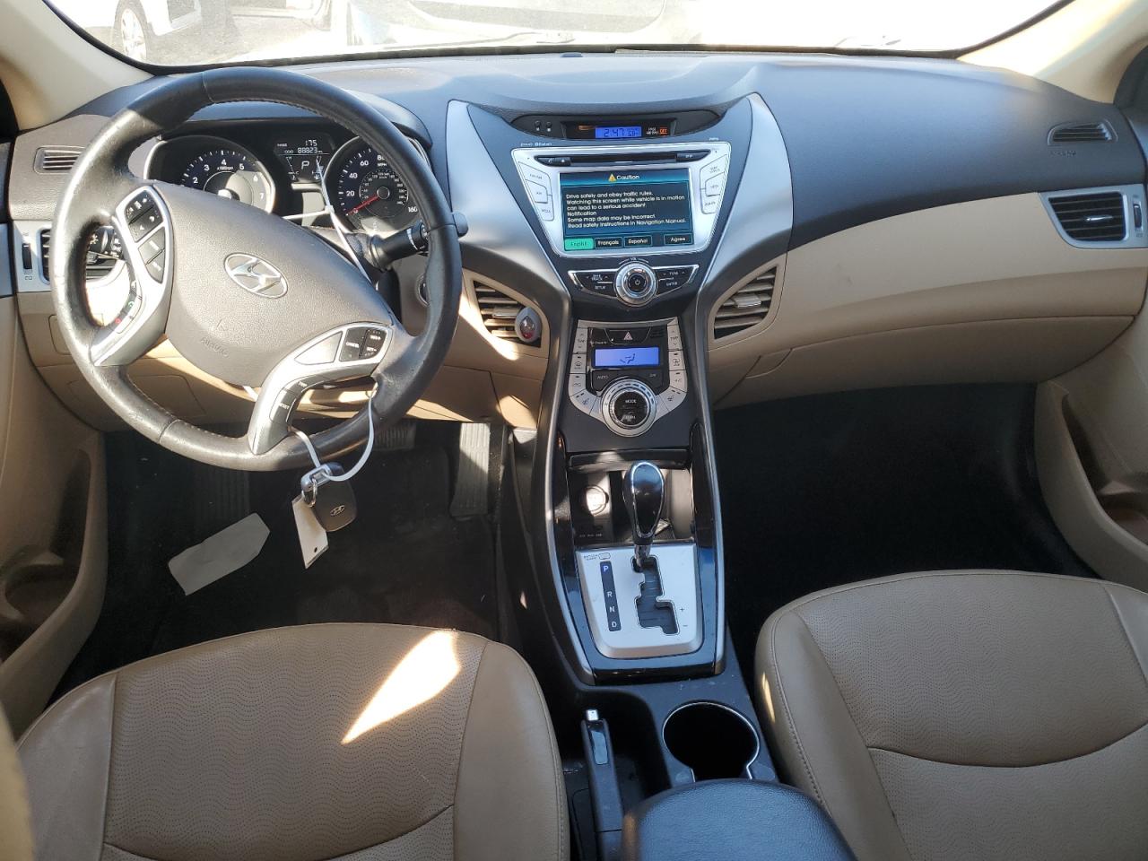 2013 Hyundai Elantra VIN 5NPDH4AE6DH153311 Copart auction photo, side / rear end damage thumbnail 8