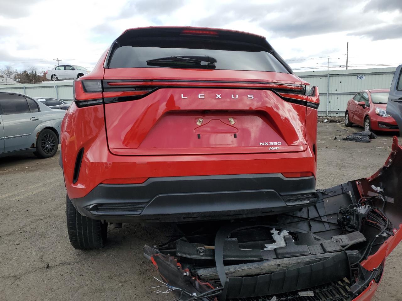 2023 Lexus NX VIN 2T2HGCEZXPC030951 Copart auction photo, front end / side damage thumbnail 6