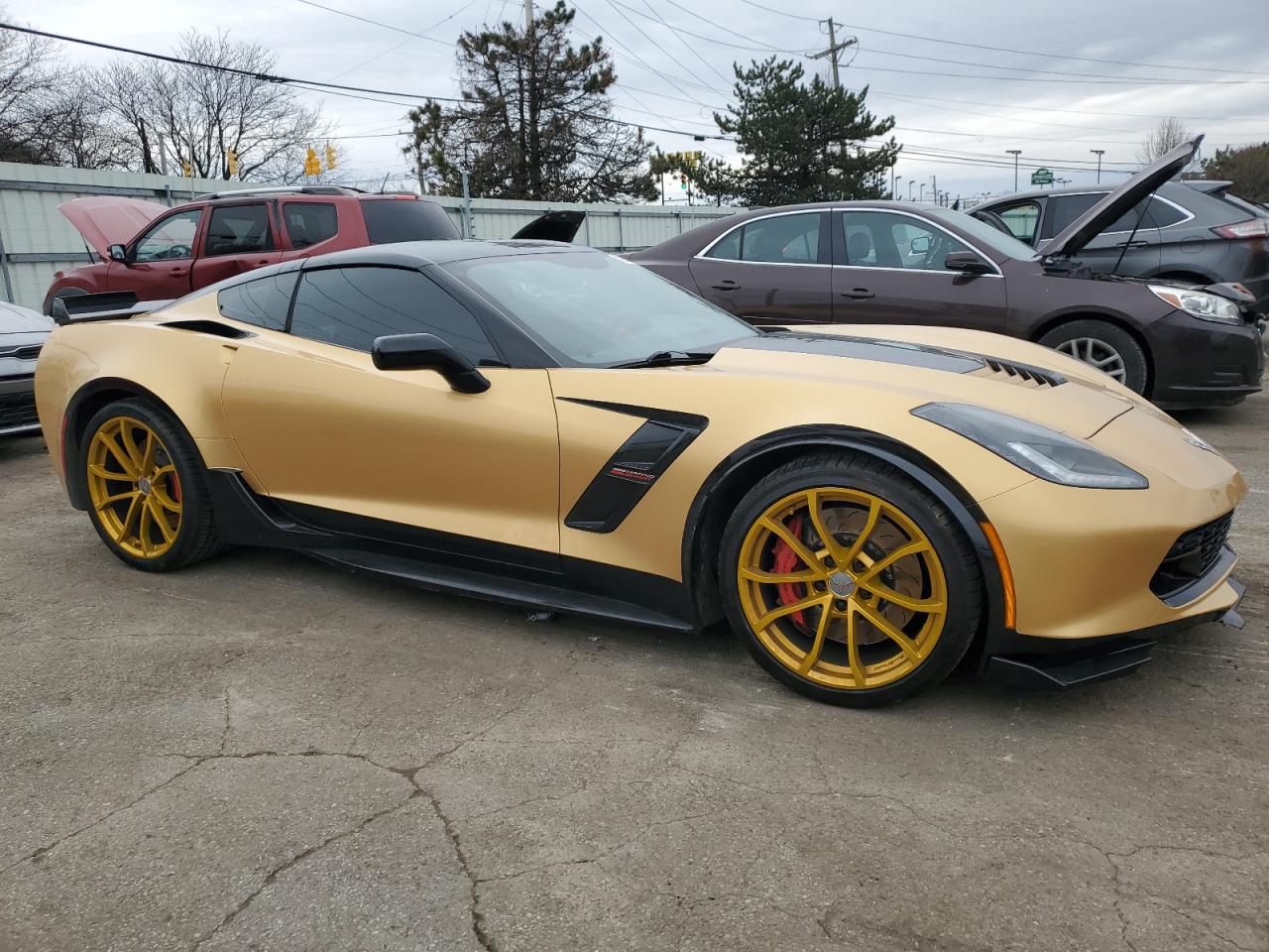2017 Chevrolet Corvette VIN 1G1YW2D79H5105602 Copart auction photo, minor dent/scratches damage thumbnail 4