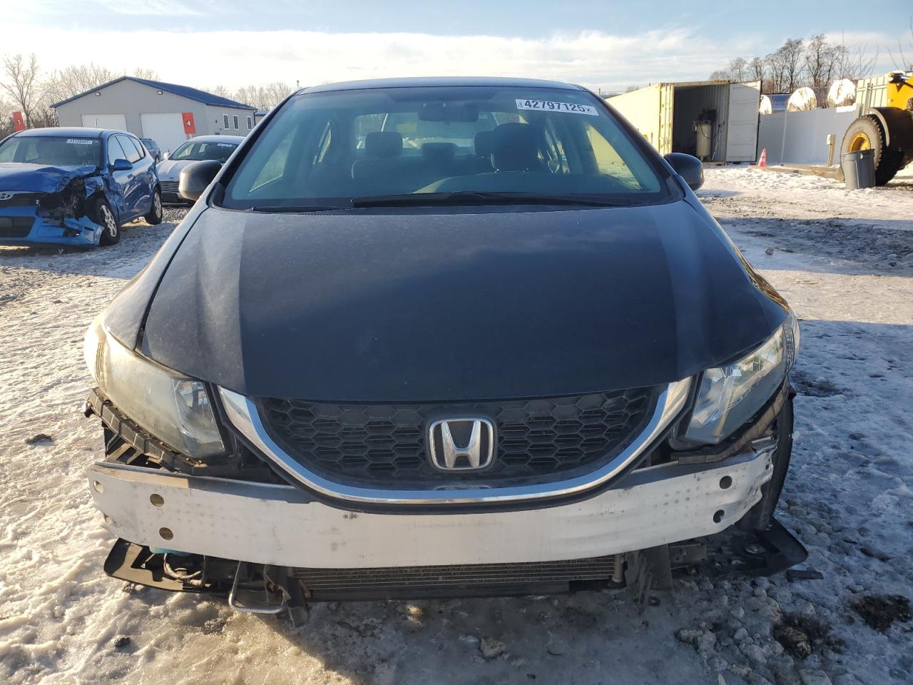 2013 Honda Civic VIN 2HGFB2F52DH548832 Copart auction photo, front end / side damage thumbnail 5