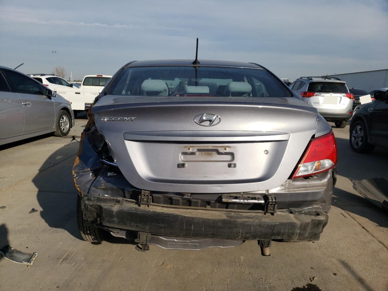 2017 Hyundai Accent VIN KMHCT4AE4HU331184 Copart auction photo, rear end damage thumbnail 6