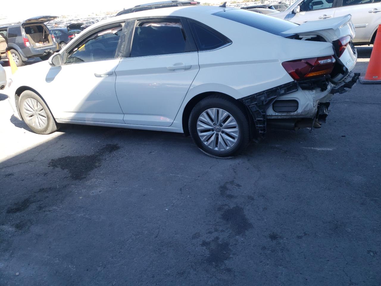 2019 Volkswagen Jetta VIN 3VWC57BU1KM055691 Copart auction photo, rear end / side damage thumbnail 2