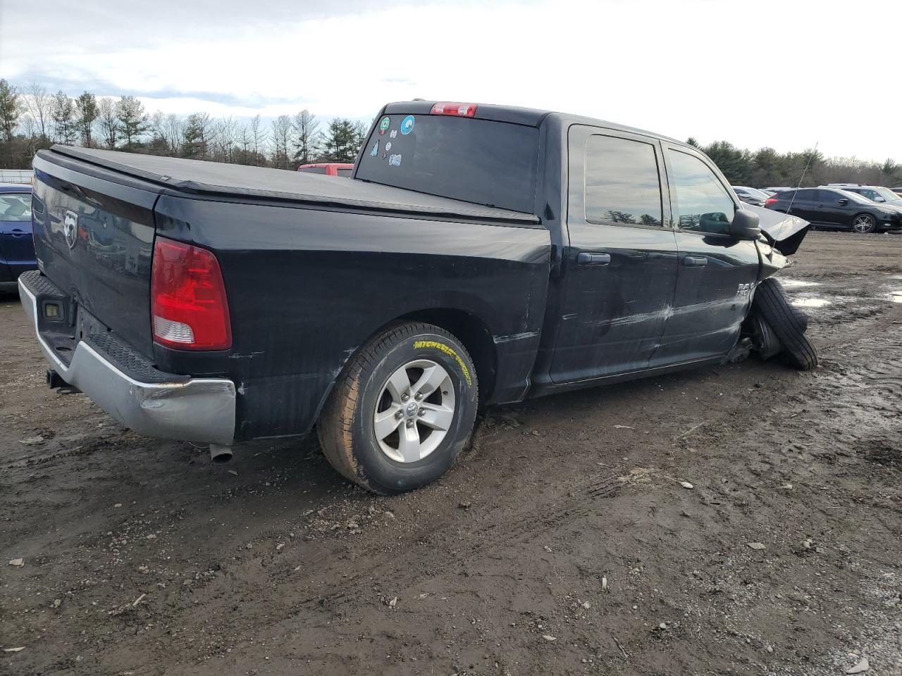 2014 RAM 1500 VIN 1C6RR6KTXES226363 Copart auction photo, side / undercarriage damage thumbnail 3