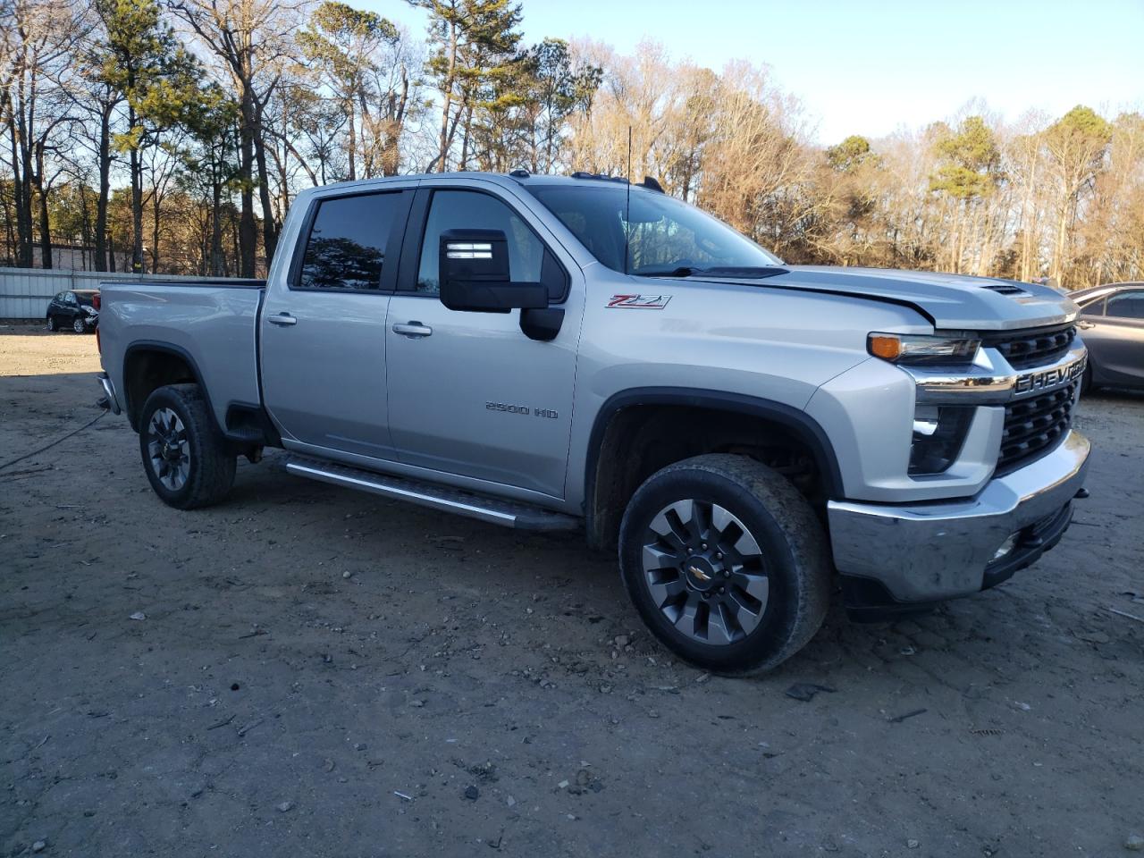 2022 Chevrolet Silverado VIN 1GC4YNE75NF155807 Copart auction photo, side / rear end damage thumbnail 4