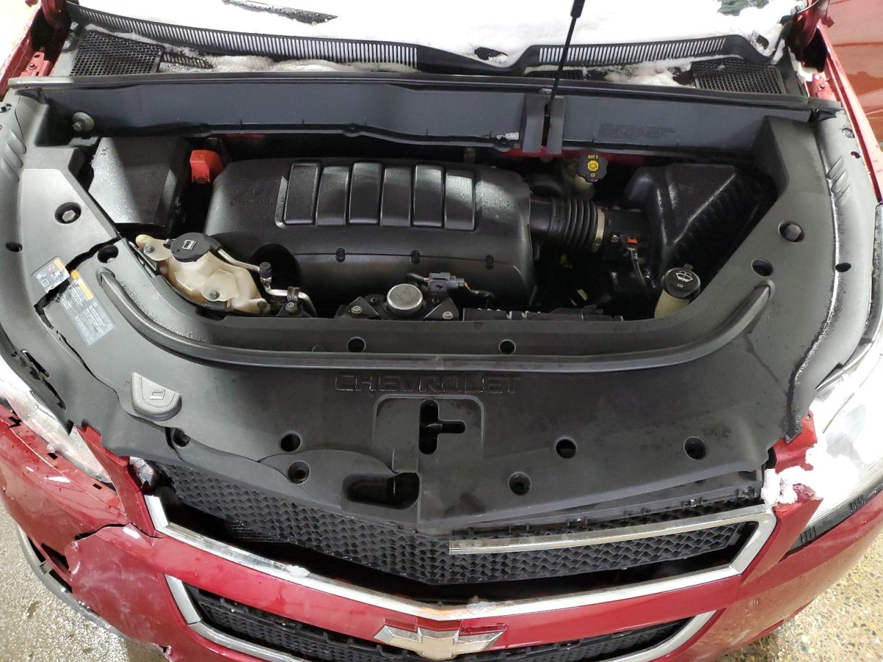 2012 Chevrolet Traverse VIN 1GNKVJED0CJ138333 Copart auction photo, front end / side damage thumbnail 12