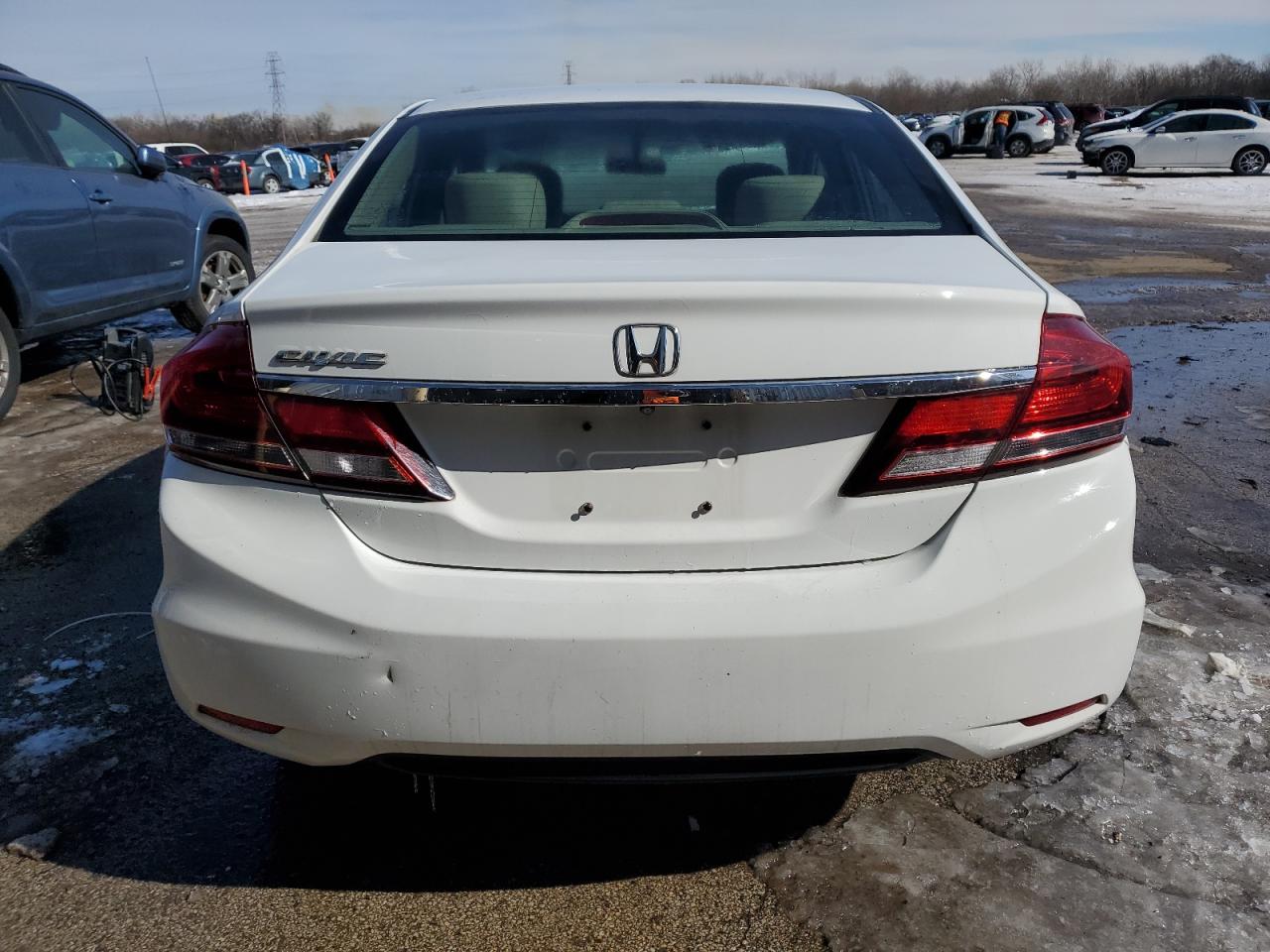 2013 Honda Civic VIN 19XFB2F54DE049007 Copart auction photo, front end / side damage thumbnail 6