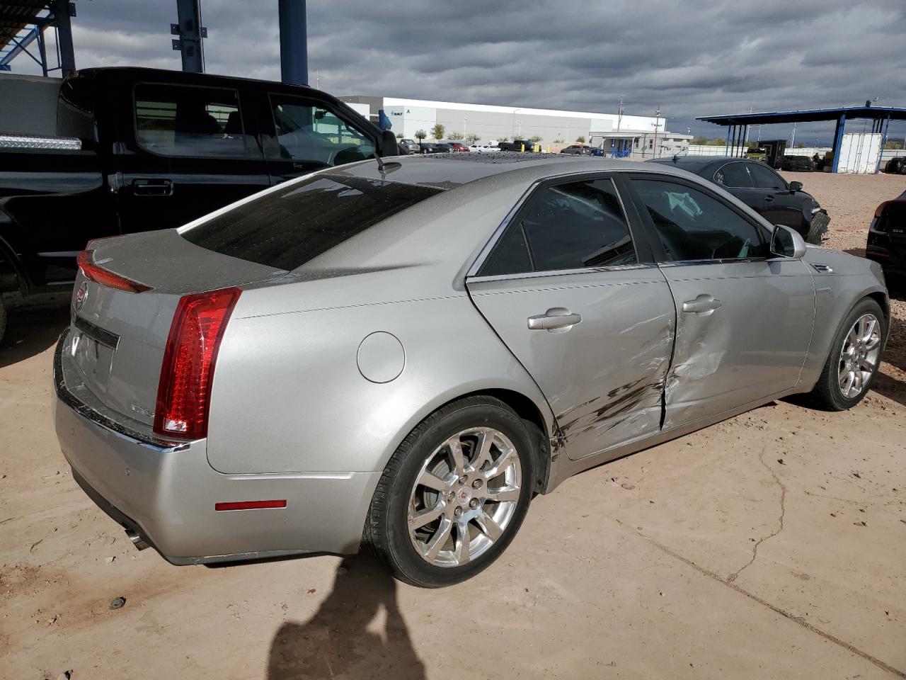 2008 Cadillac CTS VIN 1G6DP57V880106920 Copart auction photo, side damage thumbnail 3