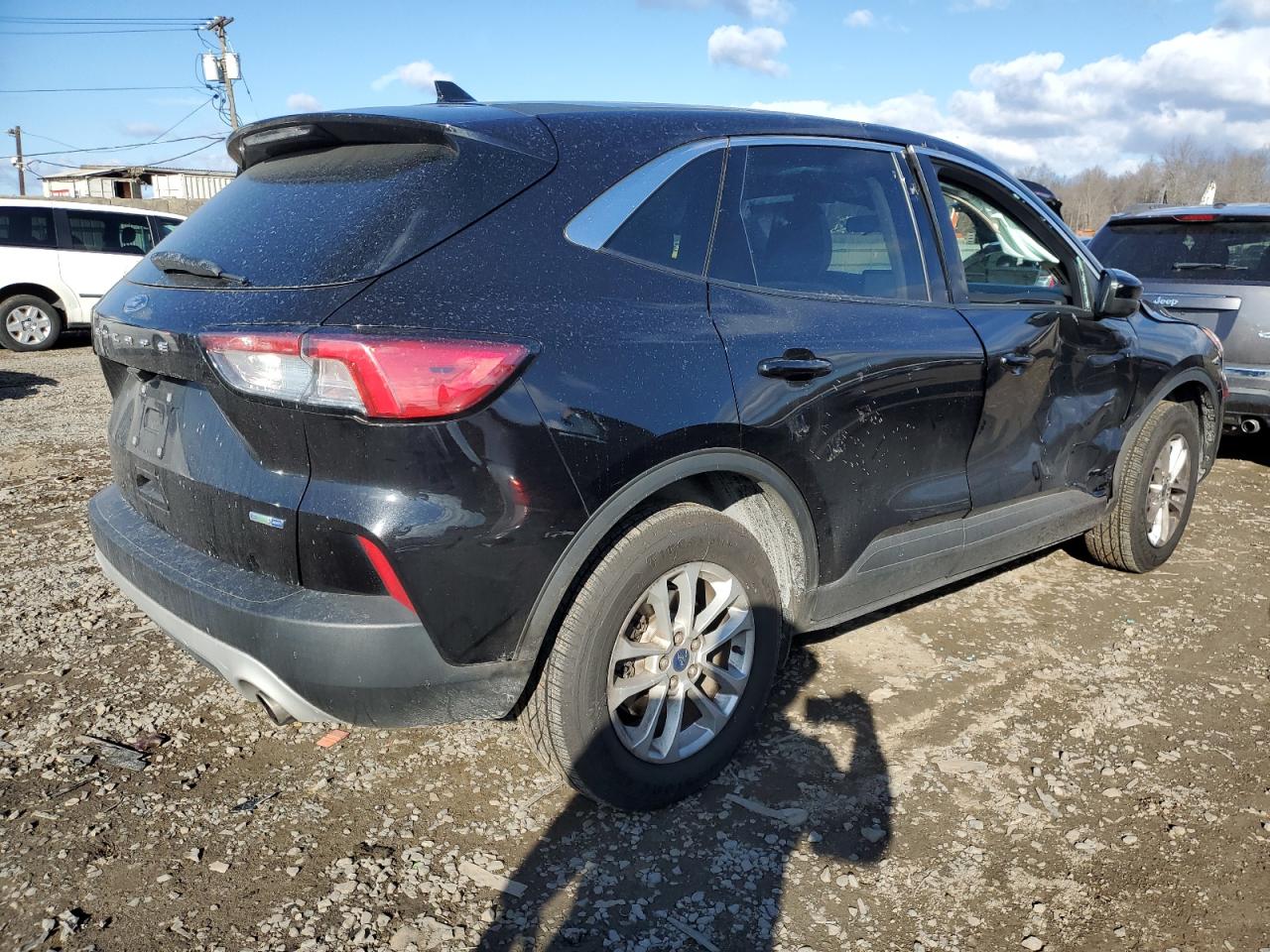2020 Ford Escape VIN 1FMCU9G62LUB09939 Copart auction photo, side / front end damage thumbnail 3