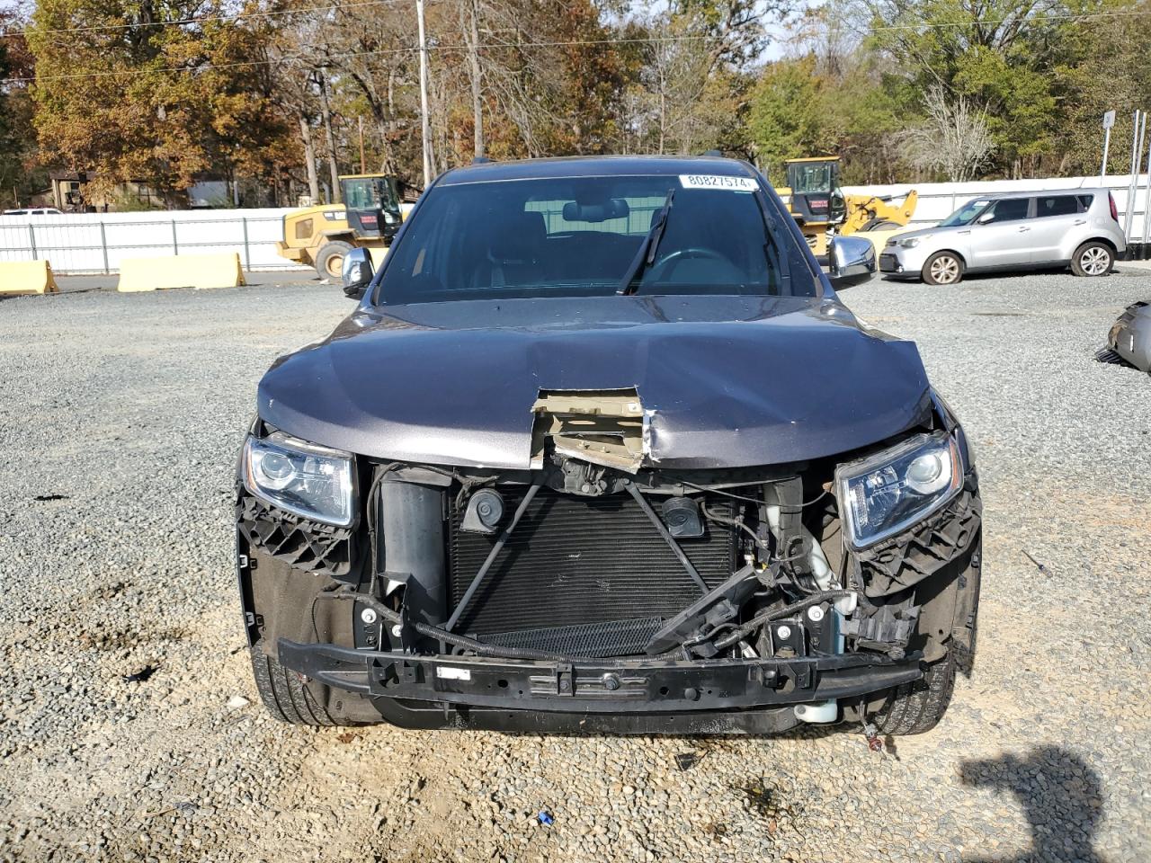 2015 Jeep Grand Cherokee VIN 1C4RJEBG1FC230990 Copart auction photo, front end / side damage thumbnail 5