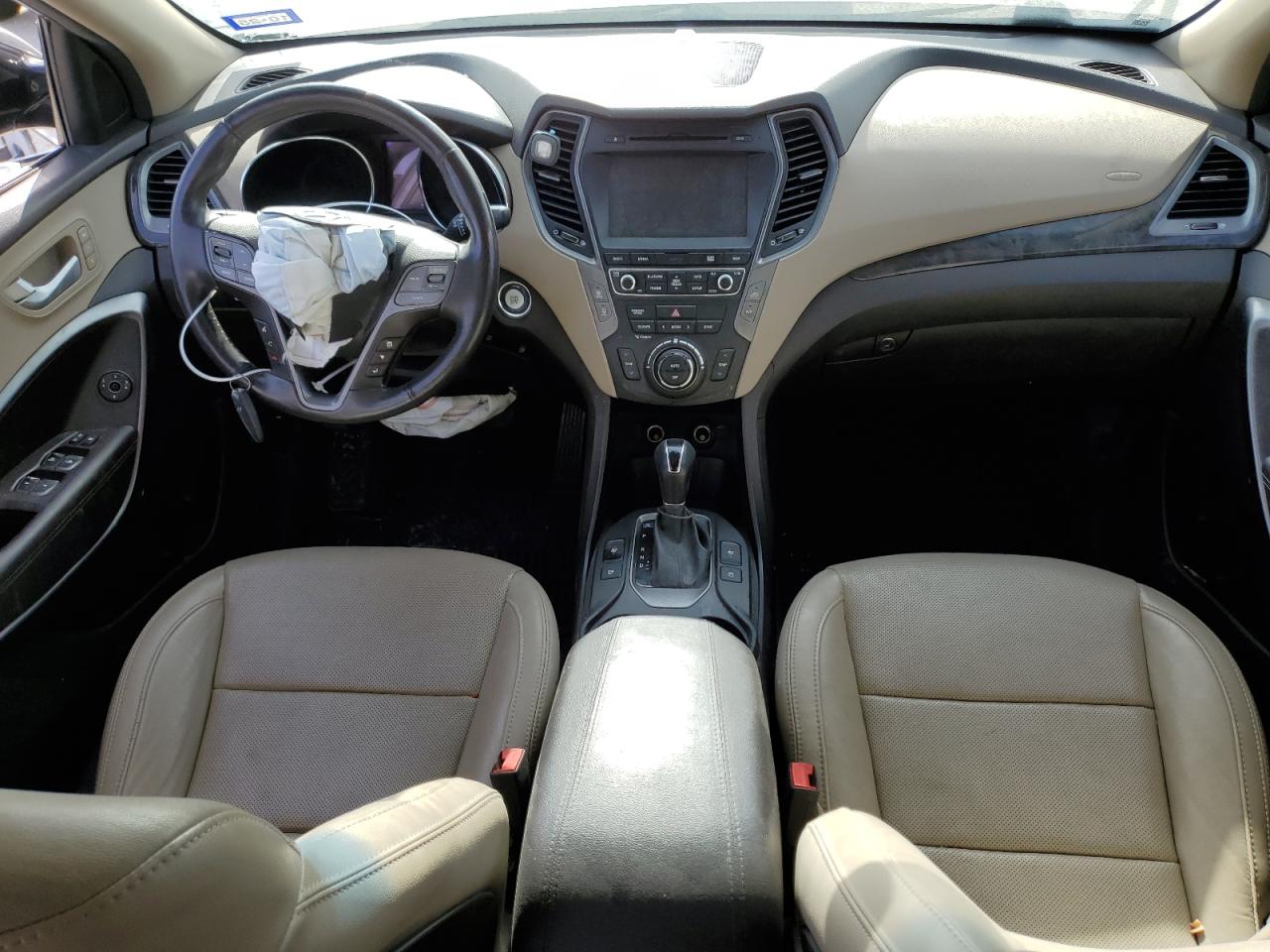2017 Hyundai Santa Fe VIN 5XYZU3LB9HG448026 Copart auction photo, front end damage thumbnail 8