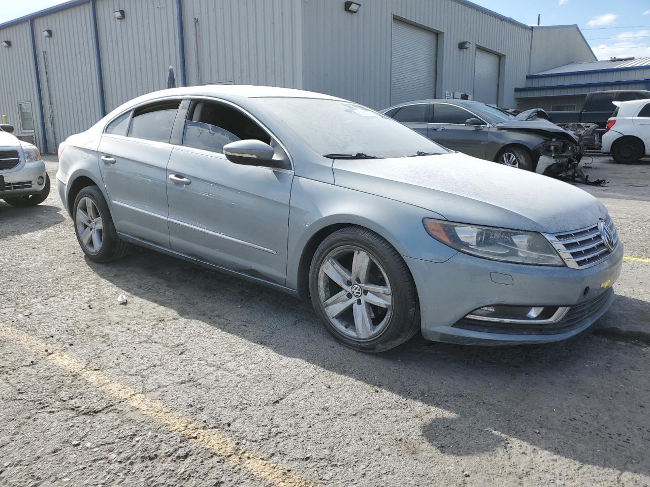 2013 Volkswagen Passat CC VIN WVWBN7AN1DE564469 Copart auction photo, front end / side damage thumbnail 4