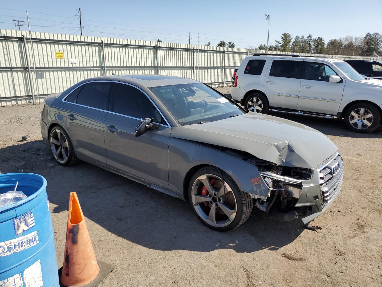 2019 Audi RS4 VIN WAUB4AF44KA034918 Copart auction photo, front end damage thumbnail 4